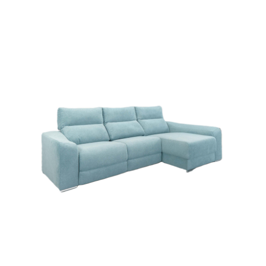 Sofá Duque chaise longue com 2 deslizantes / Em Opção 1 Relax eletrico