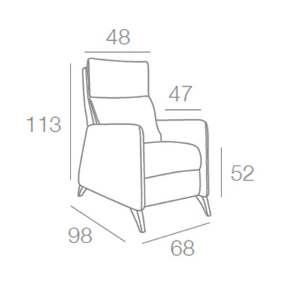 Cadeirão Nordic Relax 1 Motor