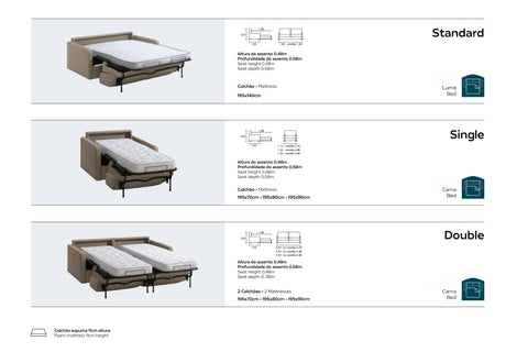 SOFÁ CAMA MELODIE C/colchão